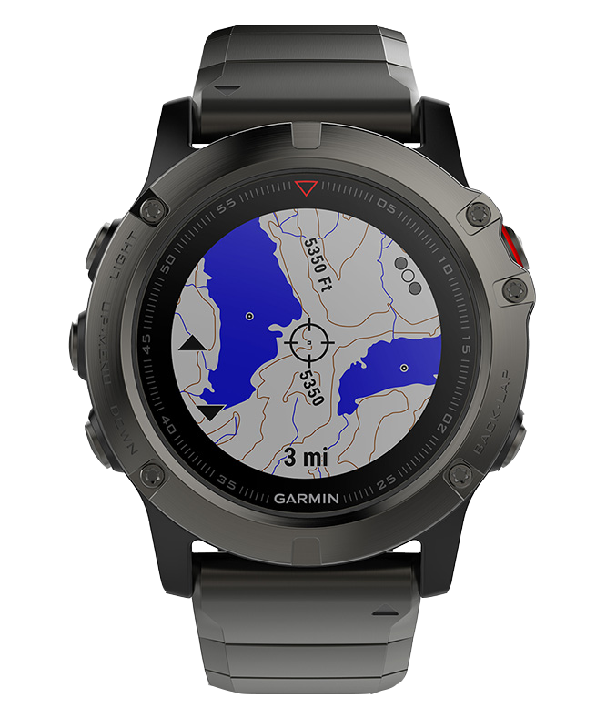 FENIX 5X SAPPHIRE серые с металлическим браслетом FENIX 5X SAPPHIRE серые с металлическим браслетом